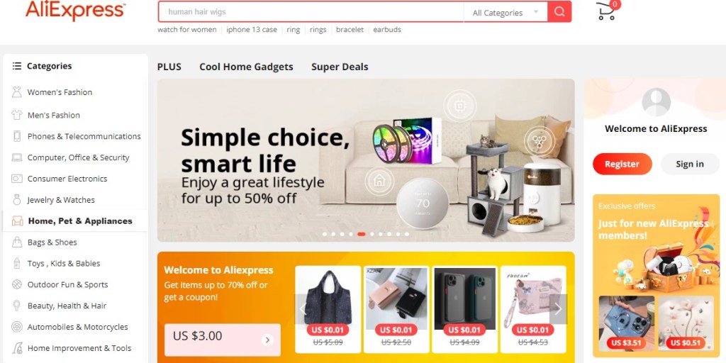 AliExpress Shift4Shop/3dcart dropshipping supplier & app