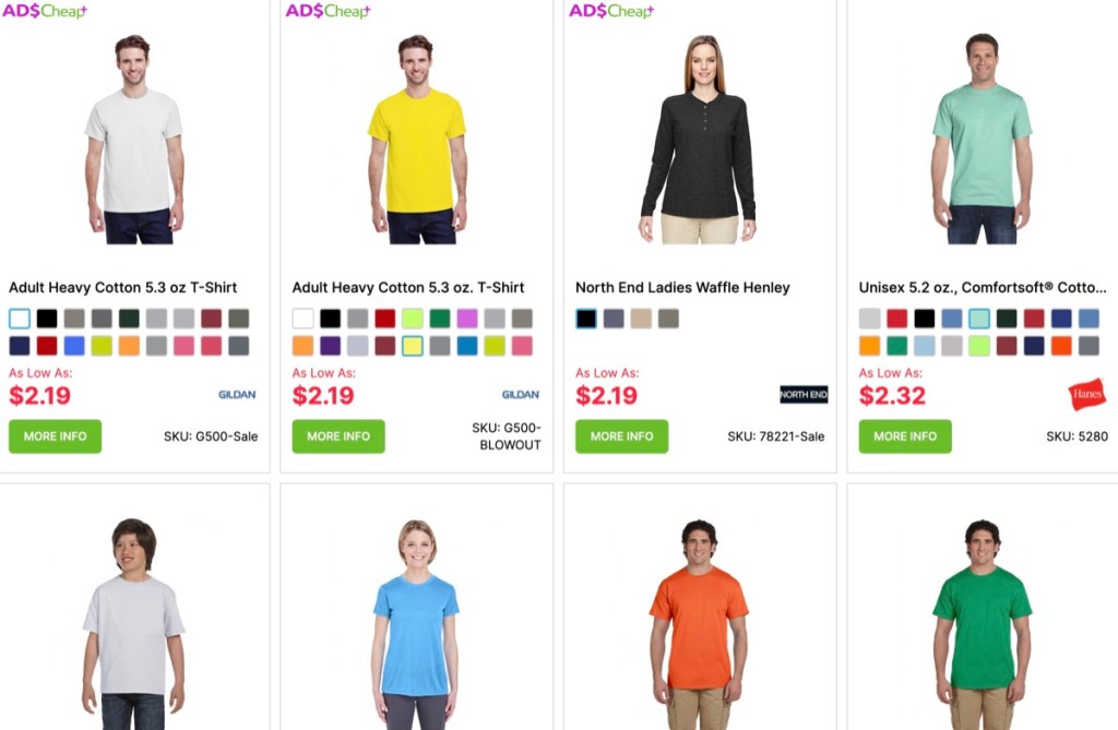 AllDayShirts cheap wholesale blank t-shirt supplier