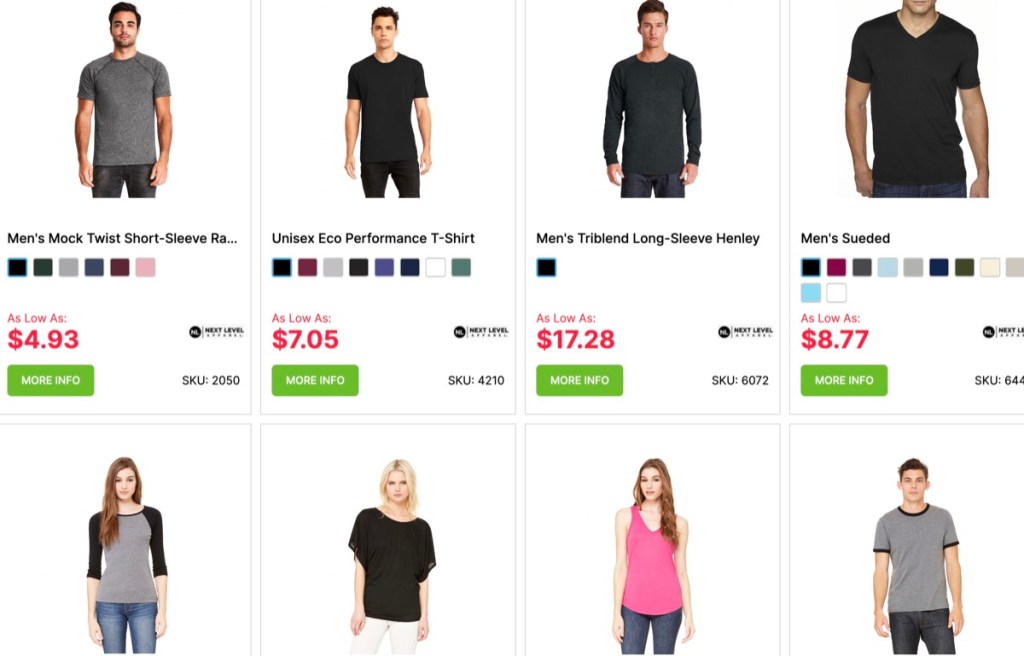 AllDayShirts wholesale blank t-shirt distributor with no reseller license required