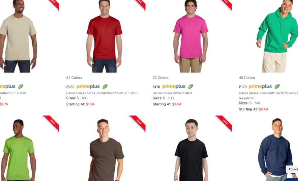 Alphabroder wholesale Hanes t-shirt supplier