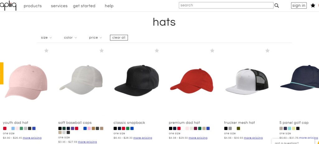 Apliiq hat & beanie print-on-demand company