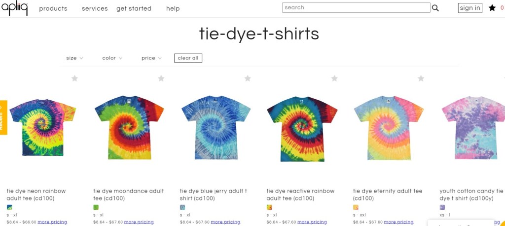 Apliiq tie-dye print-on-demand company