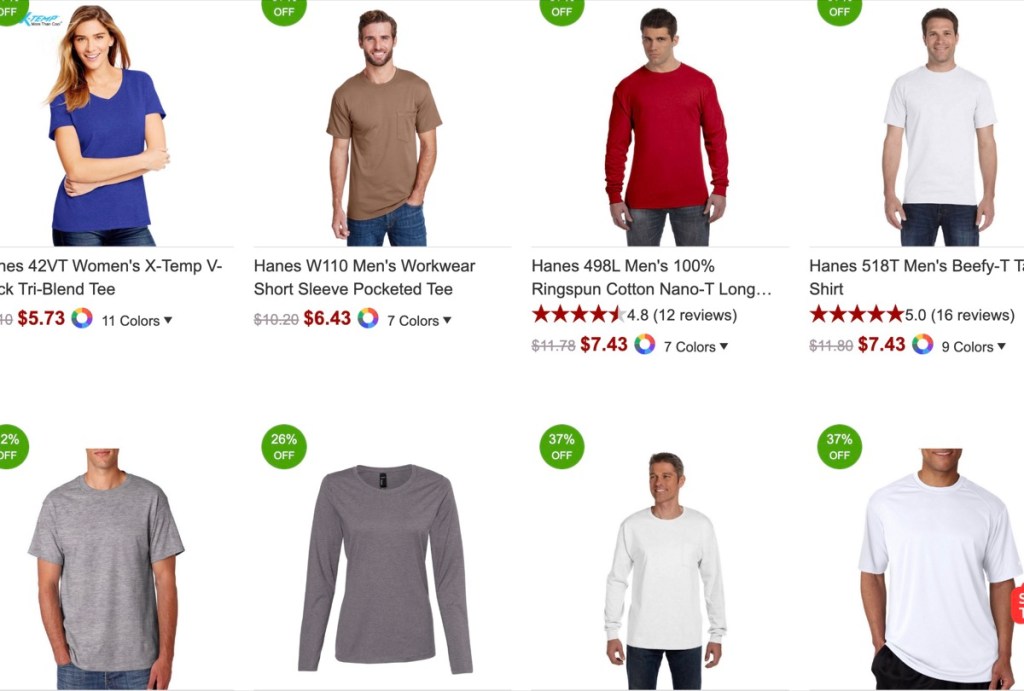 Apparel N Bags wholesale Hanes t-shirt supplier