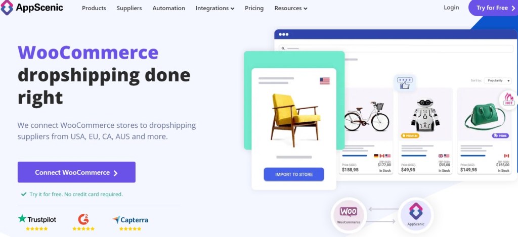 AppScenic WordPress/WooCommerce dropshipping plugin & supplier