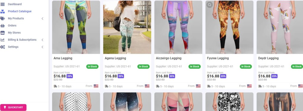 AppScenic yoga pants & fitness leggings dropshipping supplier