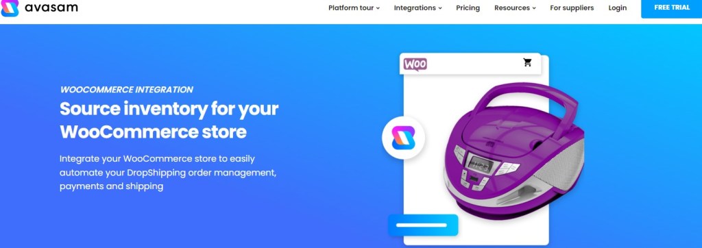 Avasam WordPress/WooCommerce dropshipping plugin & supplier