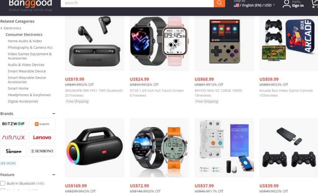 Banggood consumer electronics dropshipping supplier