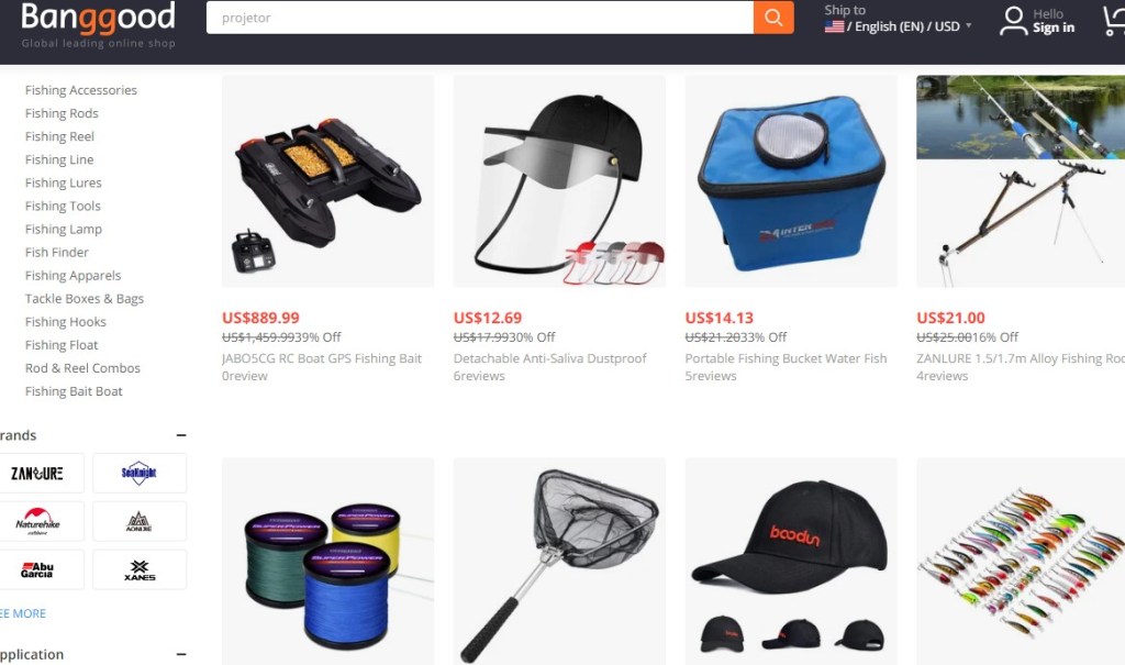 Banggood fishing gear & tackle dropshipping supplier