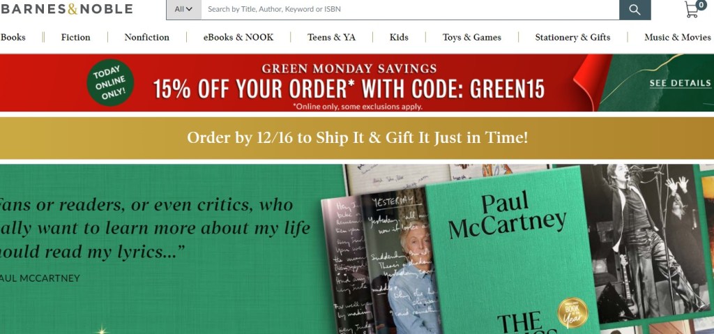 Barnes & Noble book wholesaler