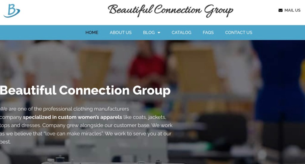 Beautiful Connection Group clothing manufacturer in New York