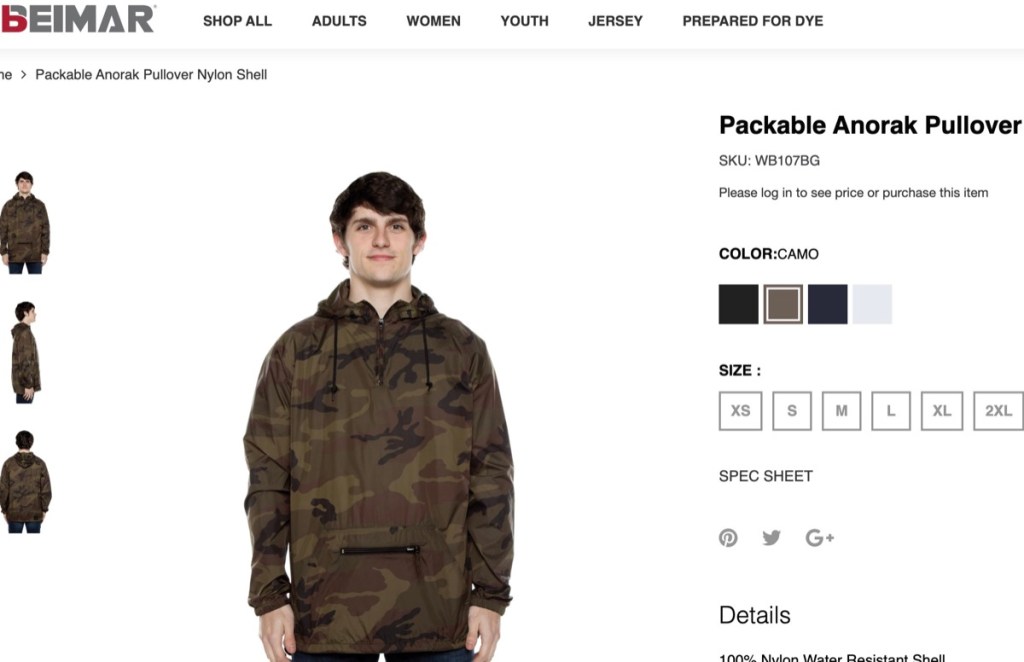 Beimar wholesale camo jacket supplier