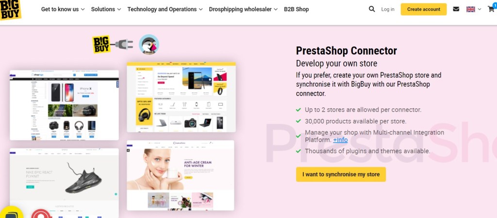 BigBuy PrestaShop dropshipping module & supplier