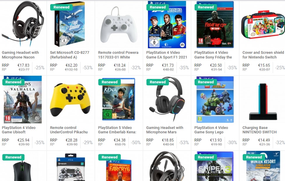 BigBuy video games & gaming gear dropshipping supplier