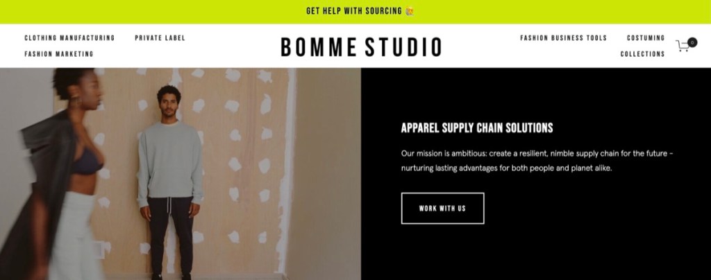 Bomme Studio clothing manufacturer in Los Angeles, California, USA