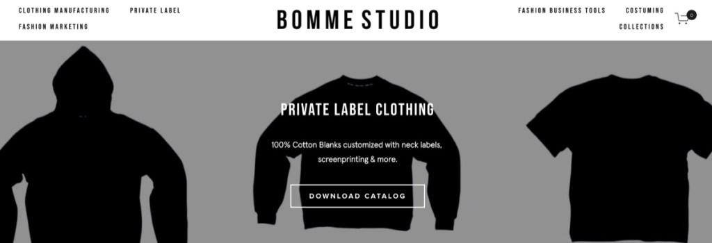 Bomme Studio private-label clothing manufacturer in the USA