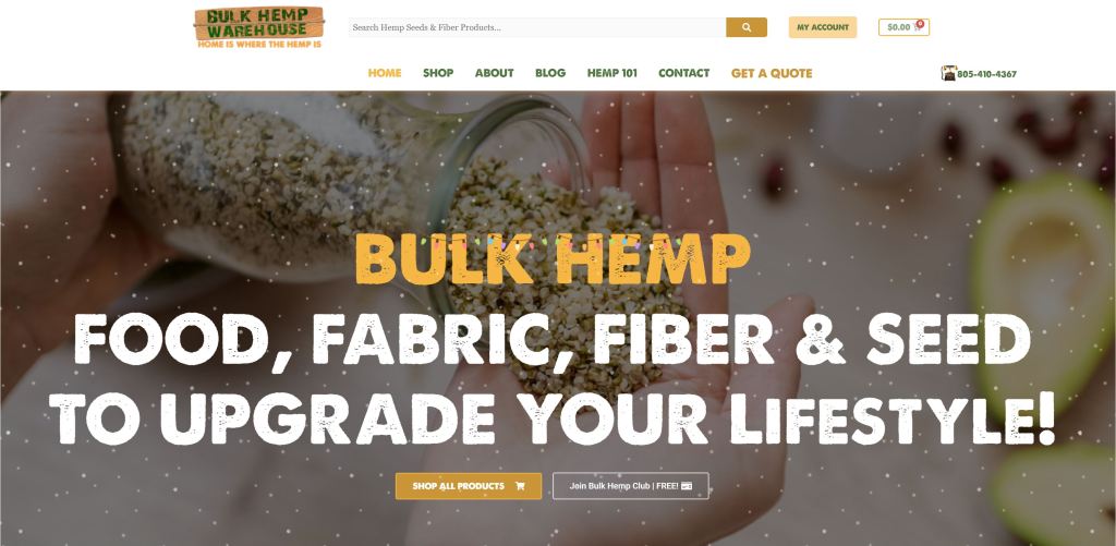 Bulk Hemp Warehouse hemp fashion clothing wholesaler