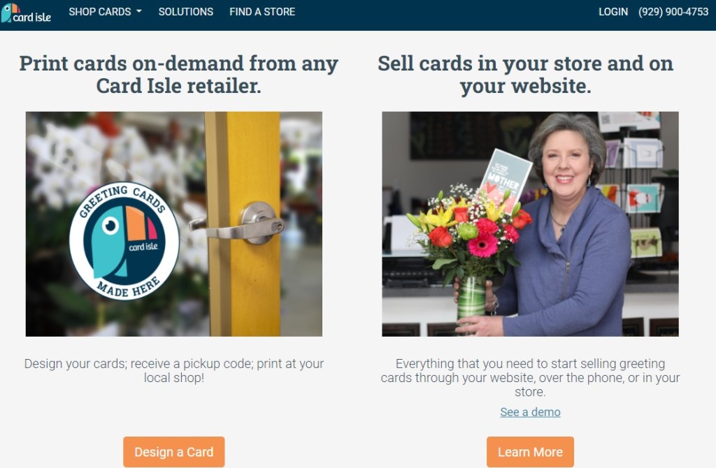 Card Isle postcard & greeting card print-on-demand company