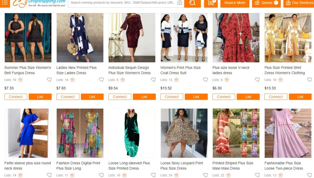 CJDropshipping curvy & plus-size fashion clothing dropshipping supplier