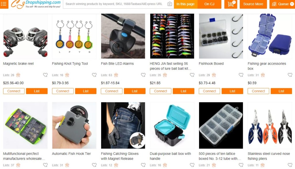 CJDropshipping fishing gear & tackle dropshipping supplier