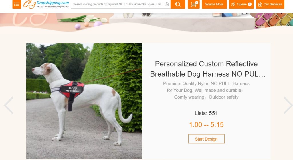 CJDropshipping pet product & pet clothing print-on-demand company