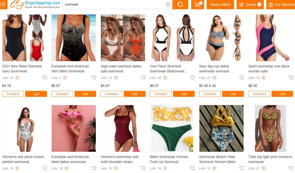 CJDropshipping swimwear & bikinis dropshipping supplier