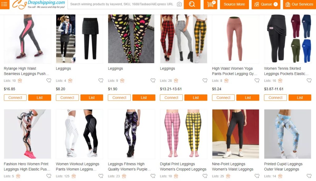 CJDropshipping yoga pants & fitness leggings dropshipping supplier