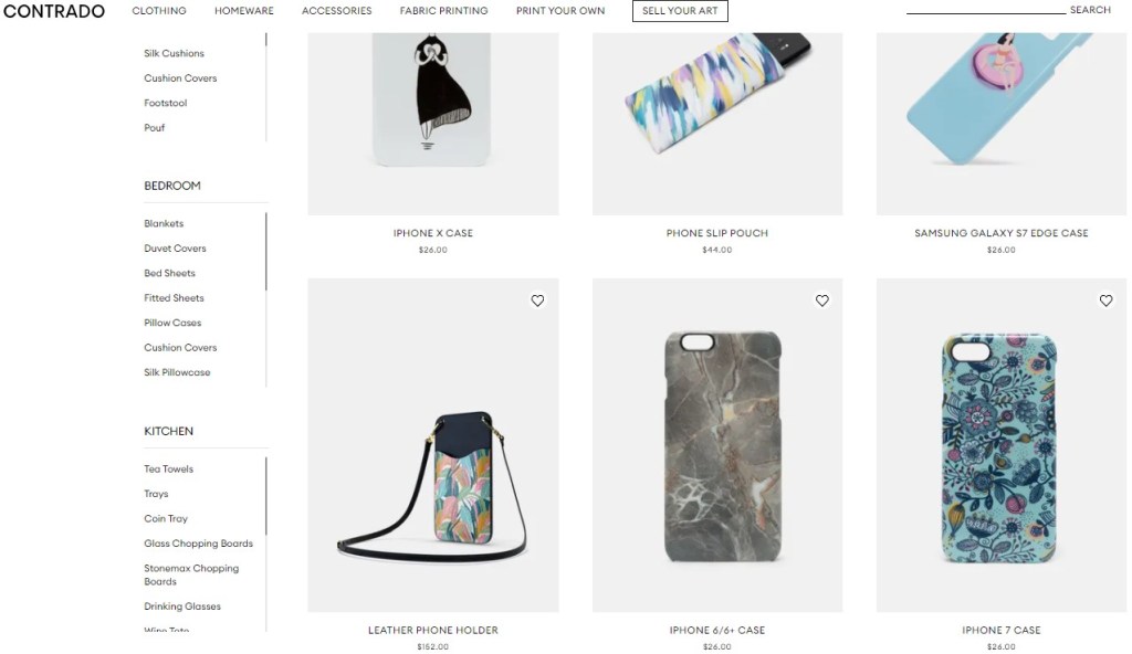 Contrado phone case print-on-demand company