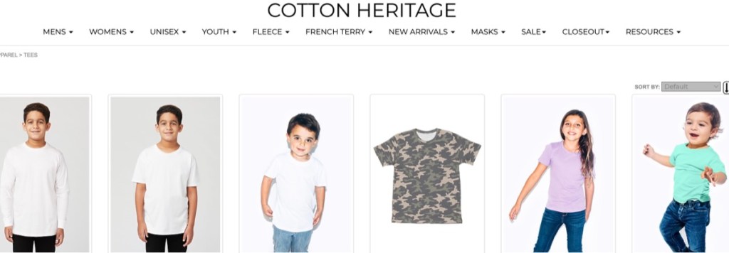 Cotton Heritage baby & children's fashion clothing manufacturer in the USA