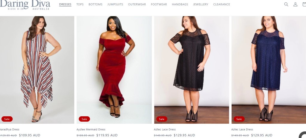 Daring Diva curvy & plus-size fashion clothing dropshipping supplier