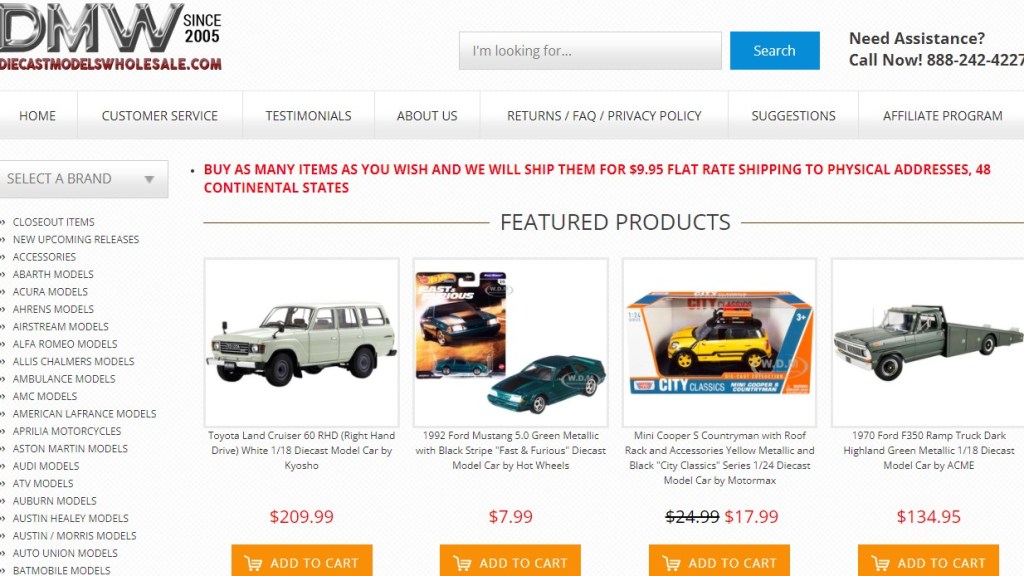 Diecast Models Wholesale US wholesale dropshipping supplier