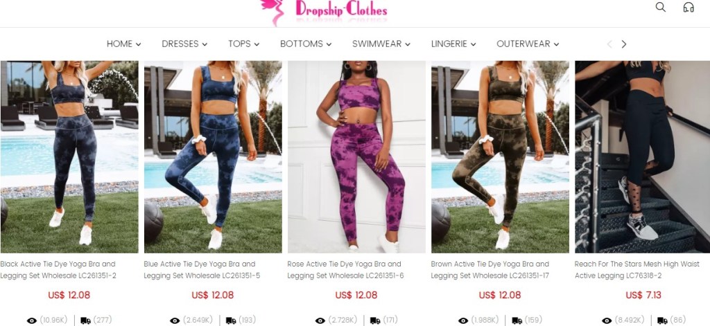 Dropship-Clothes yoga pants & fitness leggings dropshipping supplier