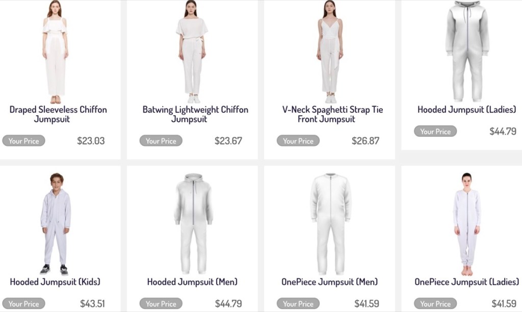 DropshipCN custom romper & jumpsuit print-on-demand supplier