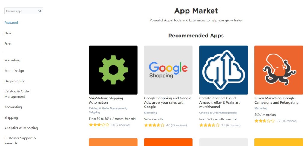 Ecwid app market