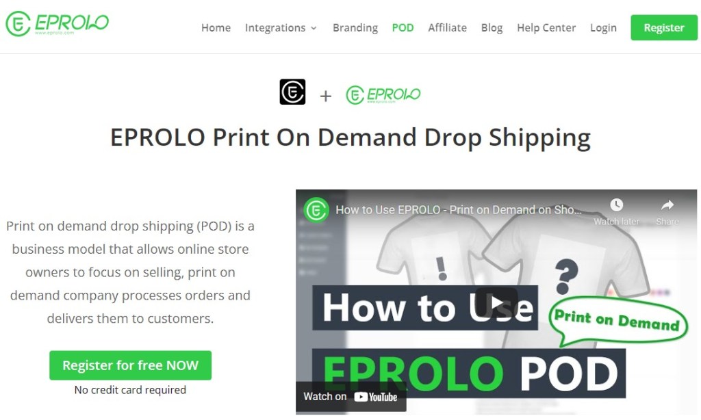 EPROLO POD Chinese fashion clothing manufacturer