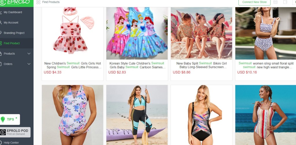 EPROLO swimwear & bikinis dropshipping supplier