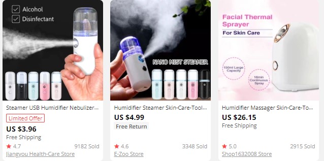 Face Steamer on AliExpress