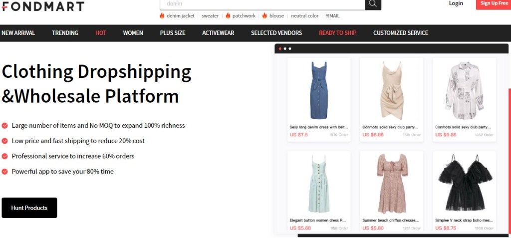 Fondmart Shopify dropshipping supplier