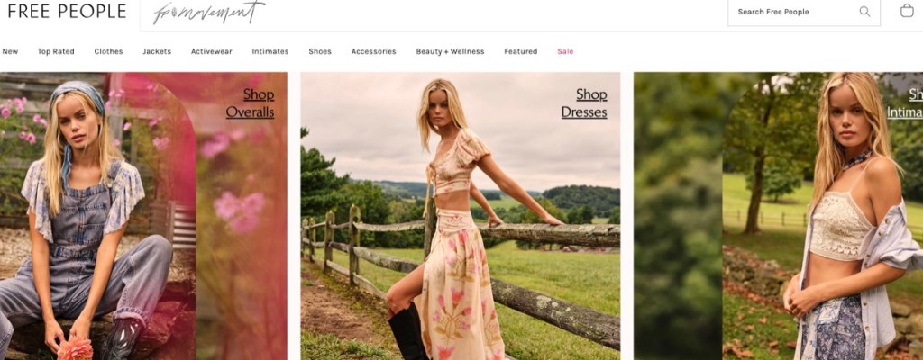 Free People wholesale boho clothing supplier