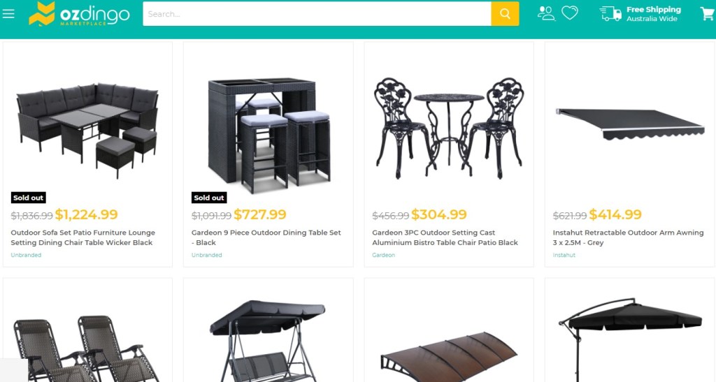 Ozdingo furniture dropshipping supplier