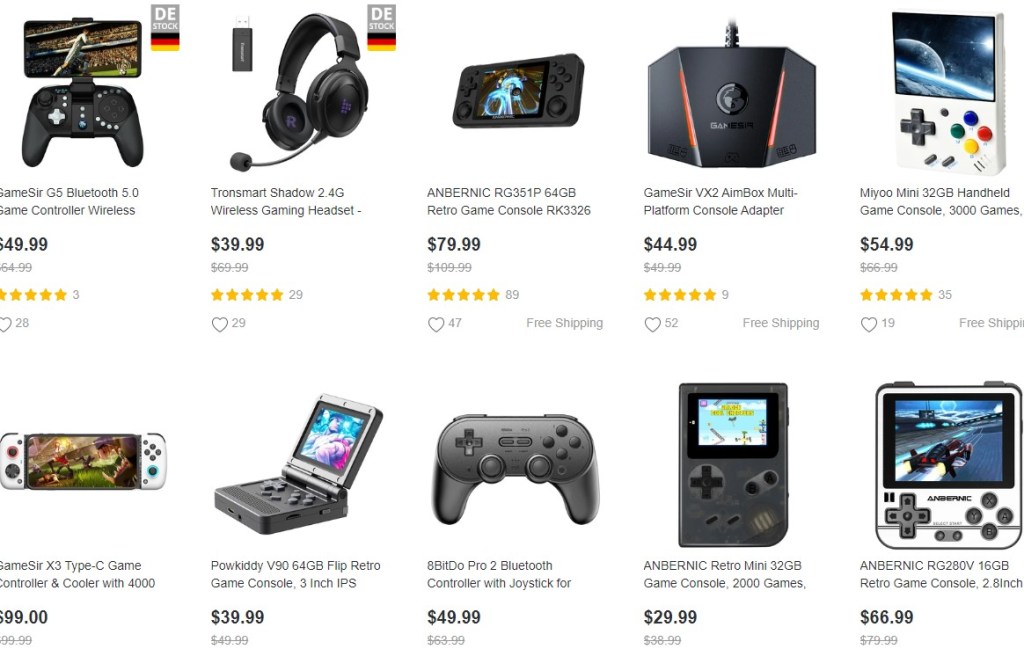 GeekBuying video games & gaming gear dropshipping supplier