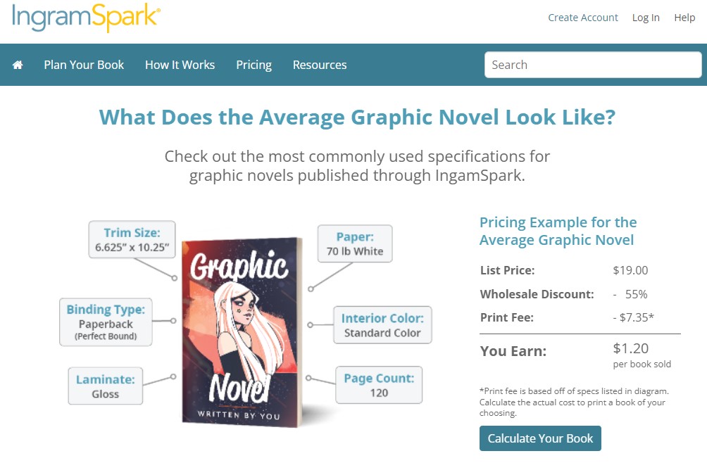 IngramSpark comic book print-on-demand company