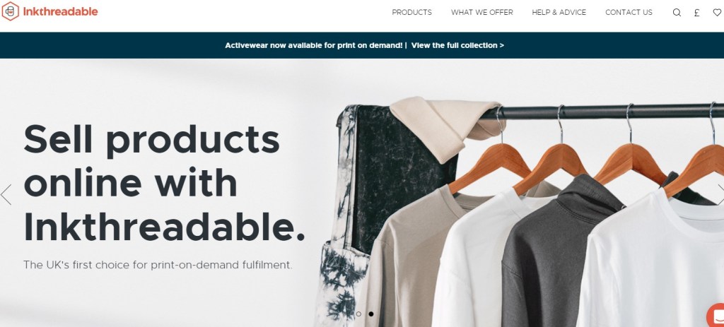 Inkthreadble Squarespace print-on-demand company