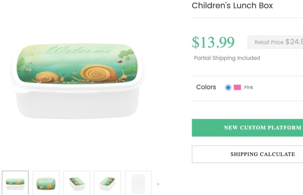 InterestPrint custom bento lunch box print-on-demand supplier