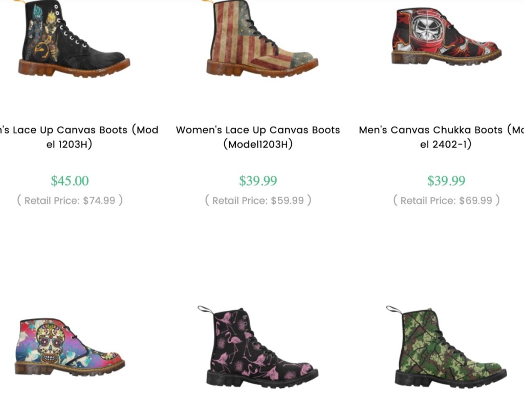 InterestPrint custom boots print-on-demand supplier