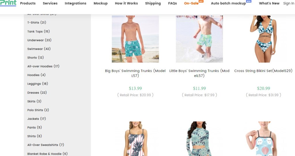 InterestPrint swimwear print-on-demand company