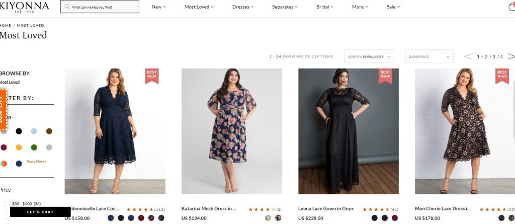 Kiyonna curvy & plus-size fashion clothing dropshipping supplier