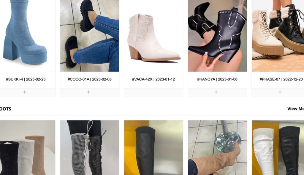 LA Showroom wholesale shoe suppliers in the USA