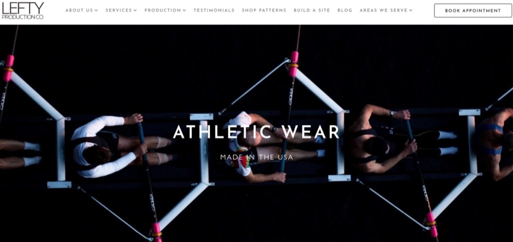 Lefty Production Co activewear & gym clothing manufacturer in the USA