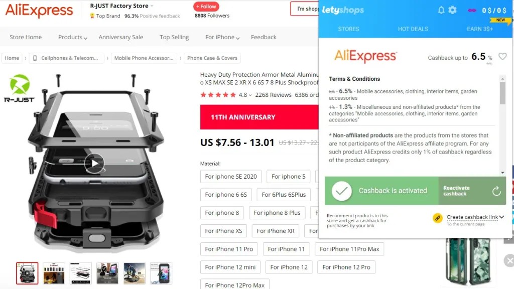 LetyShops dropshipping Chrome extension