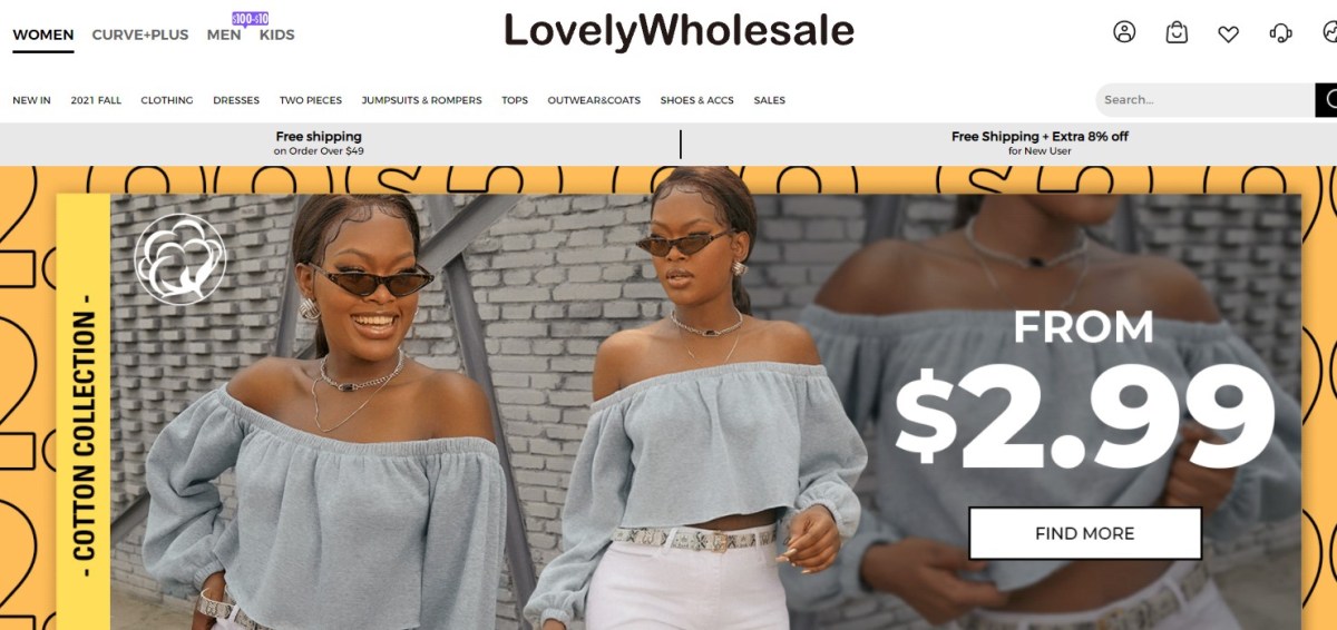 LovelyWholesale Chinese fashion clothing wholesalers with fast free worldwide shipping